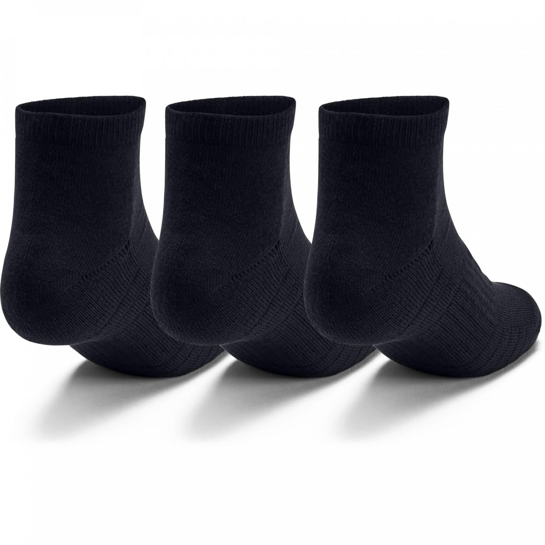 Packung mit 3 Paar niedrigen Socken Under Armour Training Coton