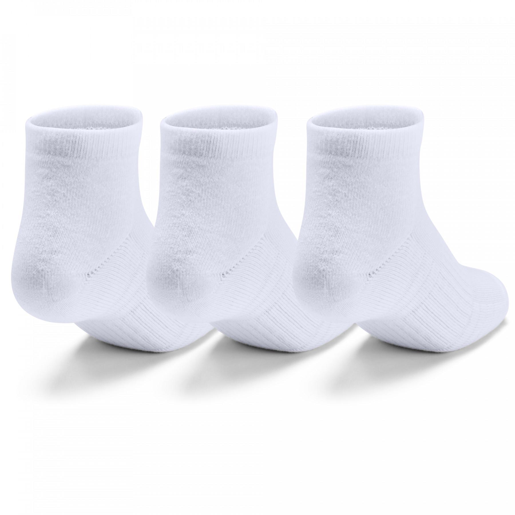 Packung mit 3 Paar niedrigen Socken Under Armour Training Coton