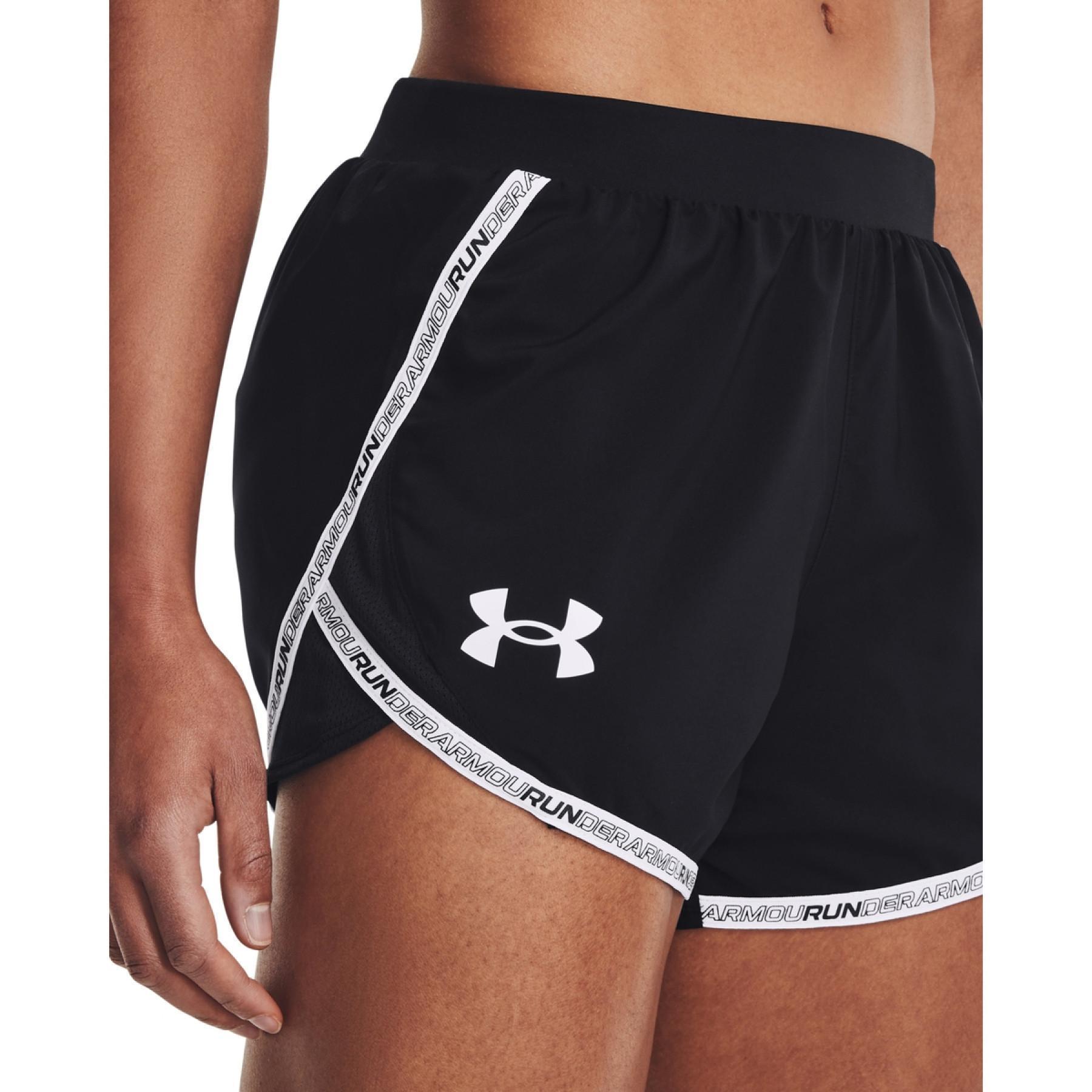 Damen-Shorts Under Armour Fly-By 2.0 Brand