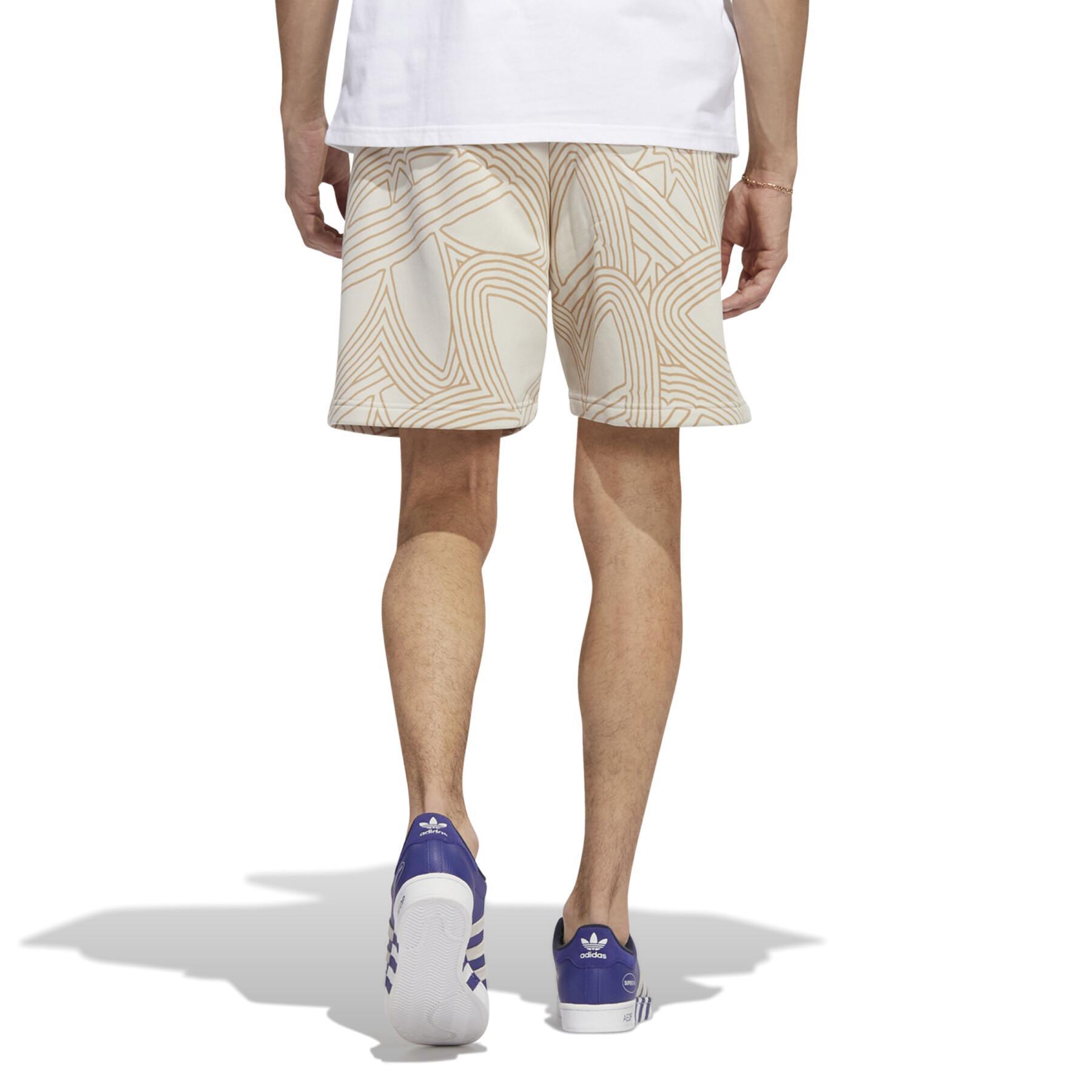 Bedruckte Shorts auf der gesamten adidas Originals Athletic Club