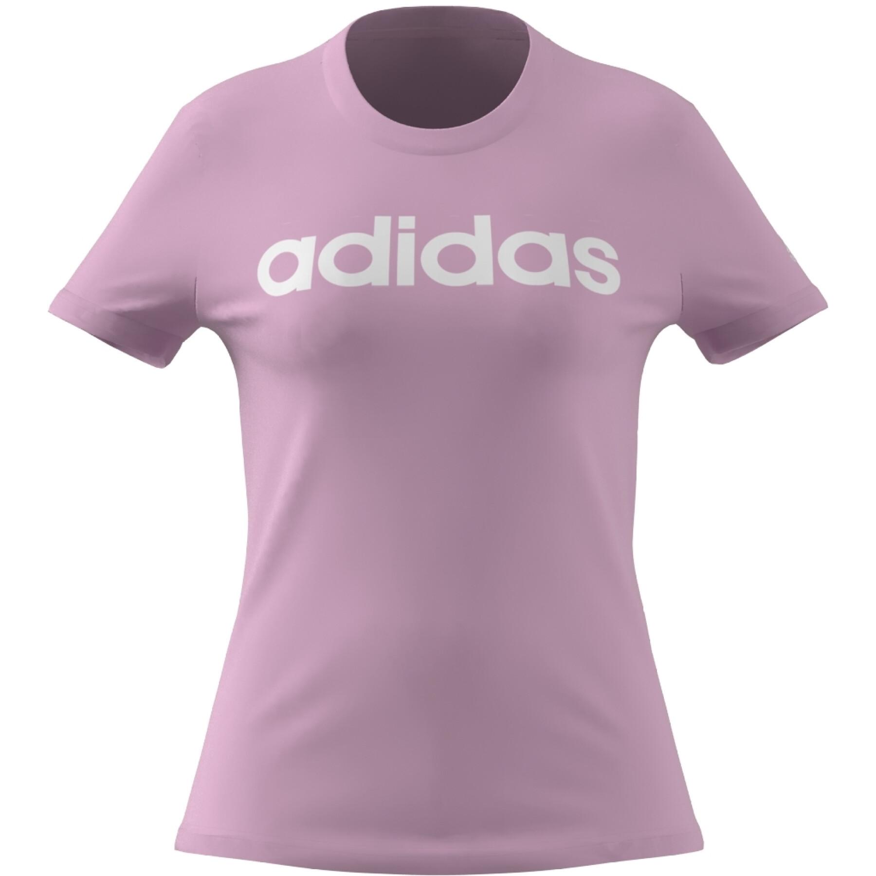 Eng anliegendes T-Shirt mit Logo für Frauen adidas Essentials