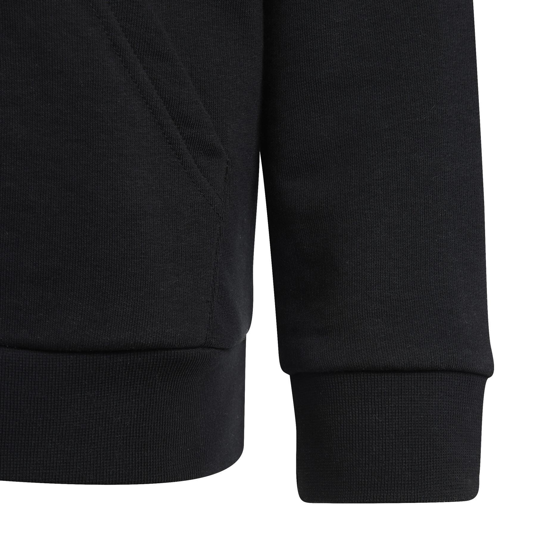 Kapuzenpullover mit großem Logo zweifarbig Baumwolle Kind adidas Essentials