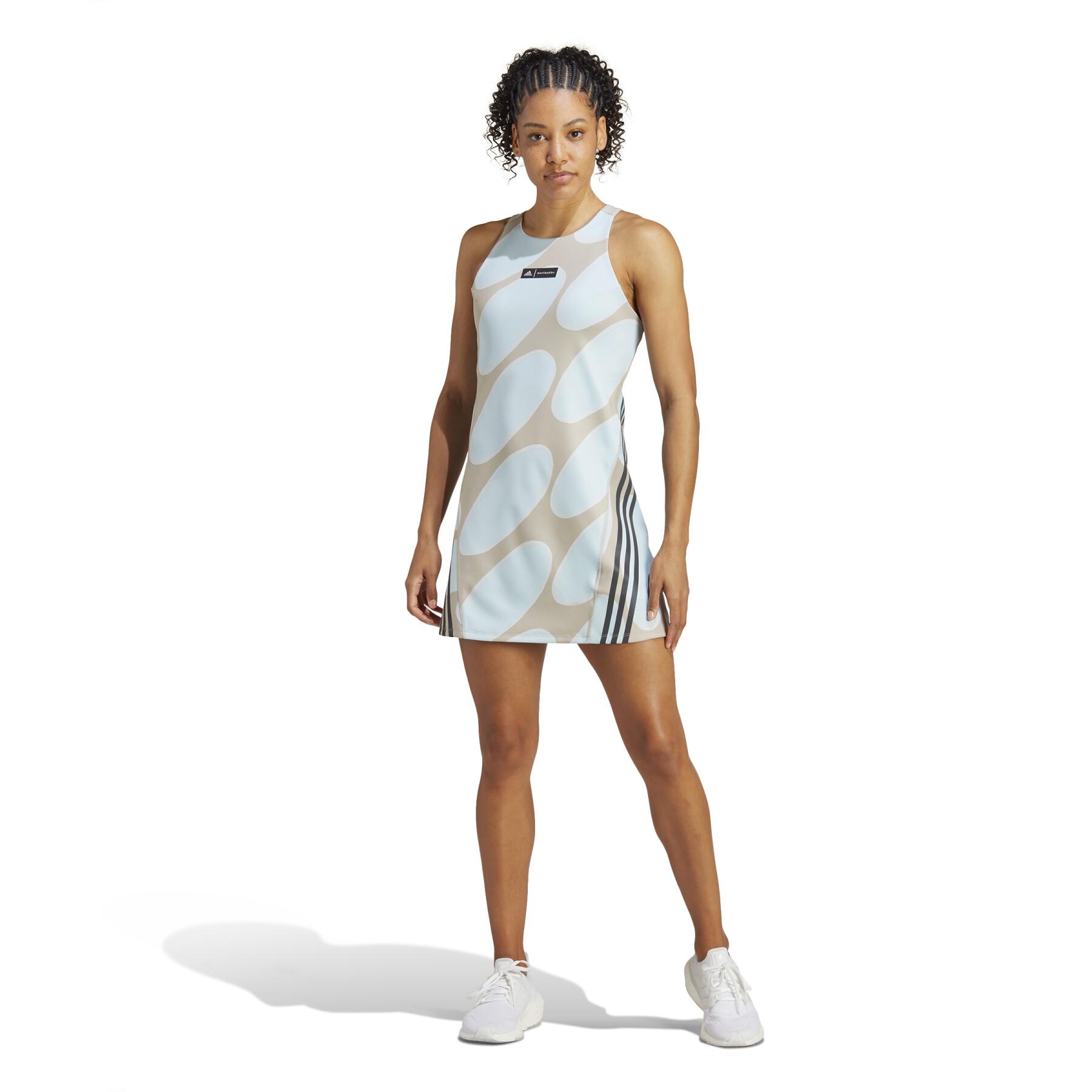 Kleid Frau adidas Marimekko Run Icons 3-Stripes