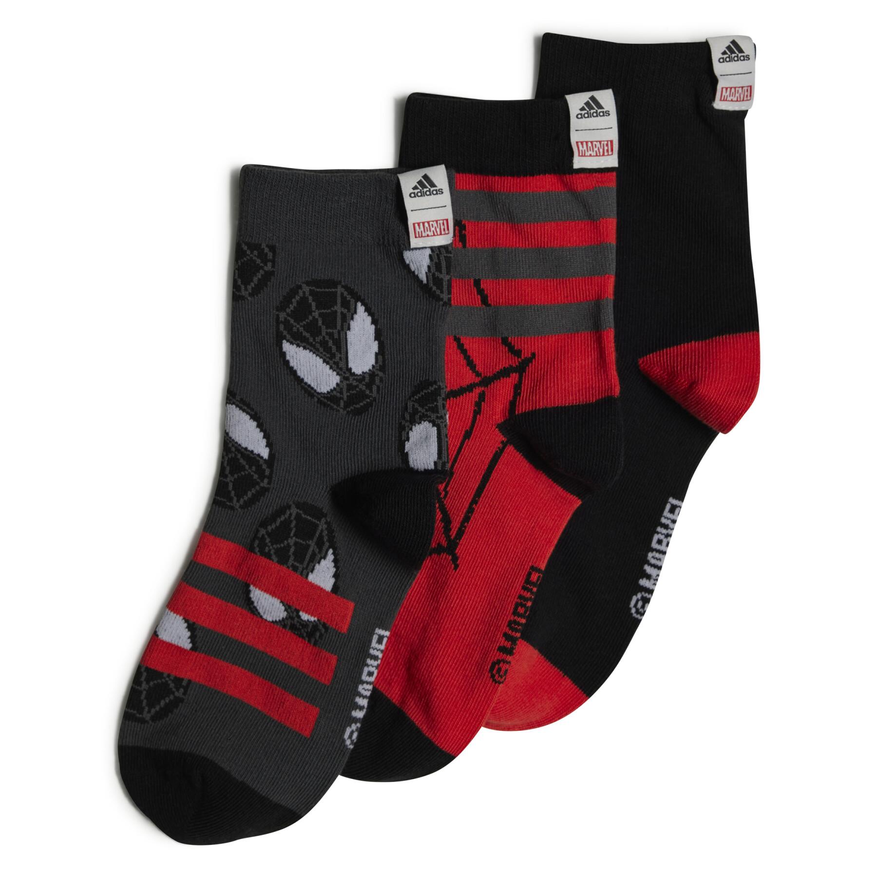 Wadenlange Socken für Baby-Jungen adidas Marvel Spider-Man (x3)