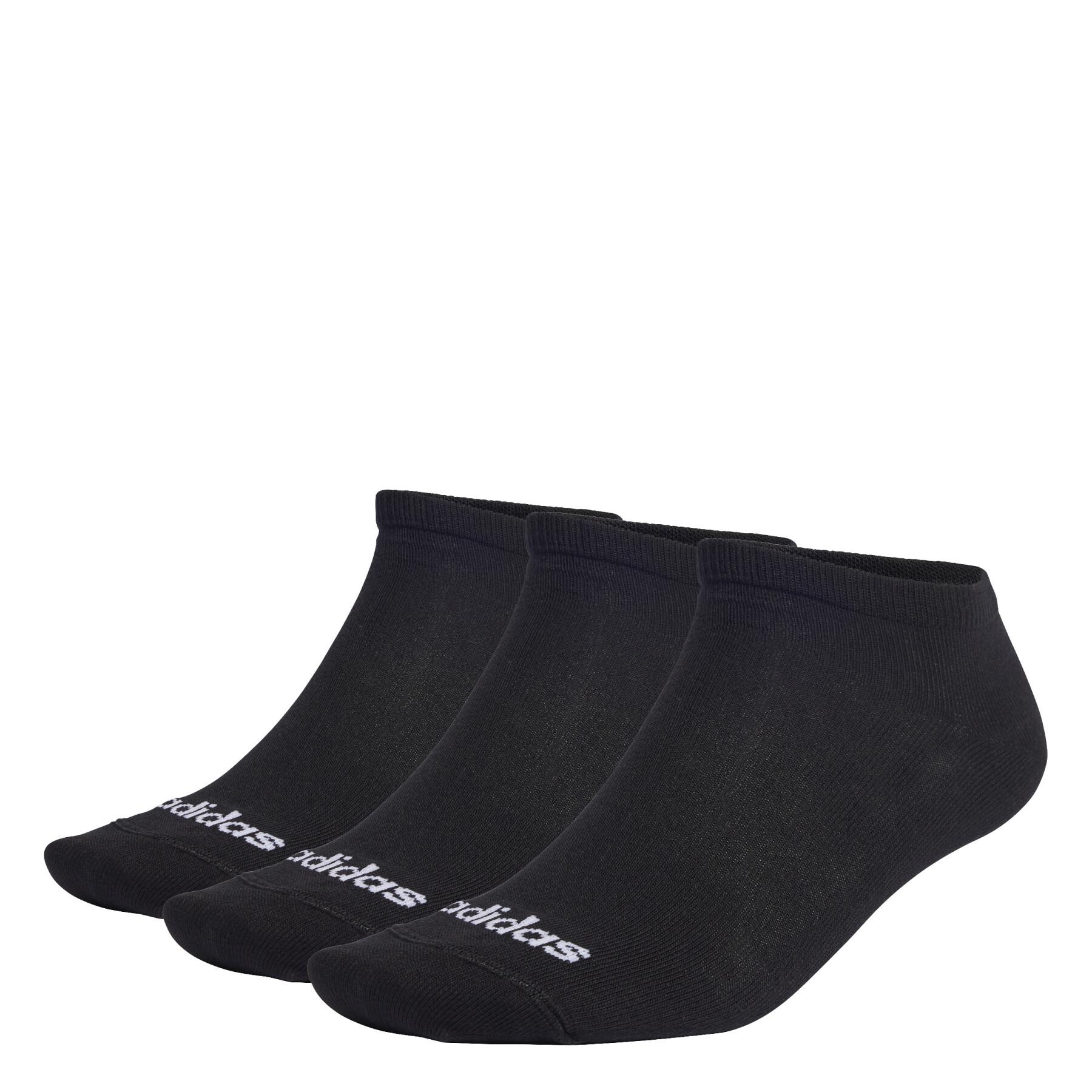 Niedrige Socken Adidas Thin Linear (x3)