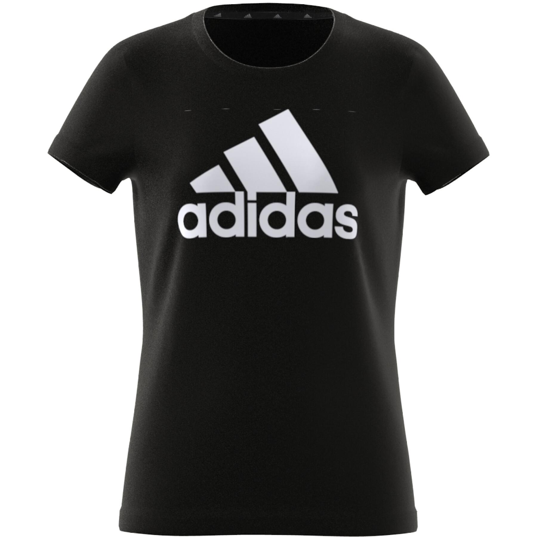 T-Shirt aus Baumwolle mit großem Logo, Mädchen adidas Essentials