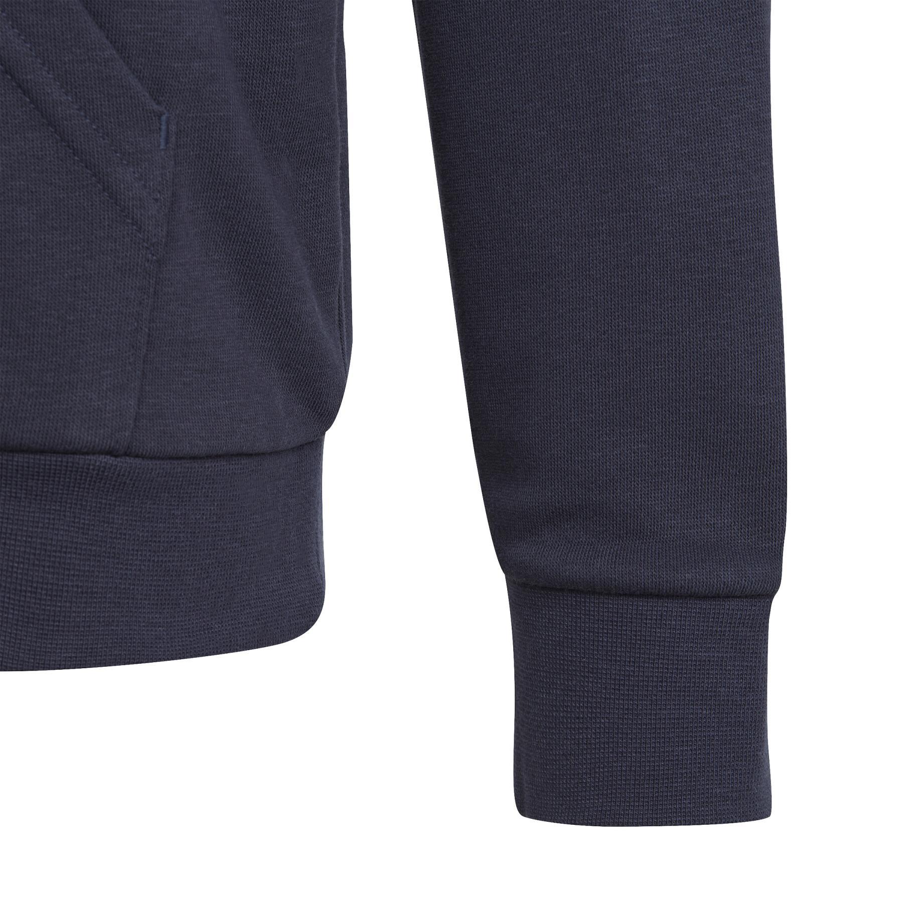 Kapuzenpullover großes Logo Baumwolle Kind adidas Essentials