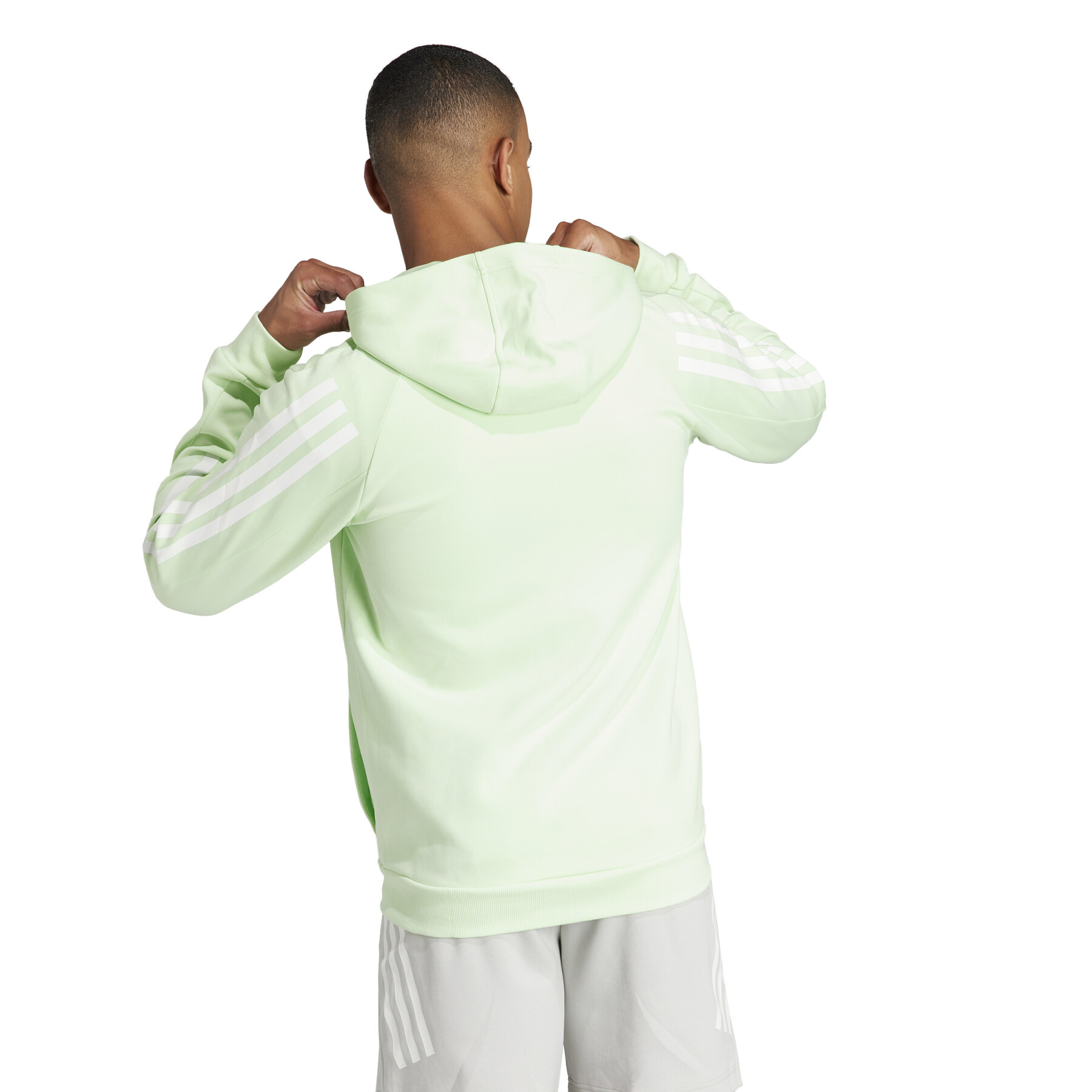 Sweatshirt mit Kapuze, die vollständig mit einem 3-Streifen-Reißverschluss versehen ist adidas Future Icons