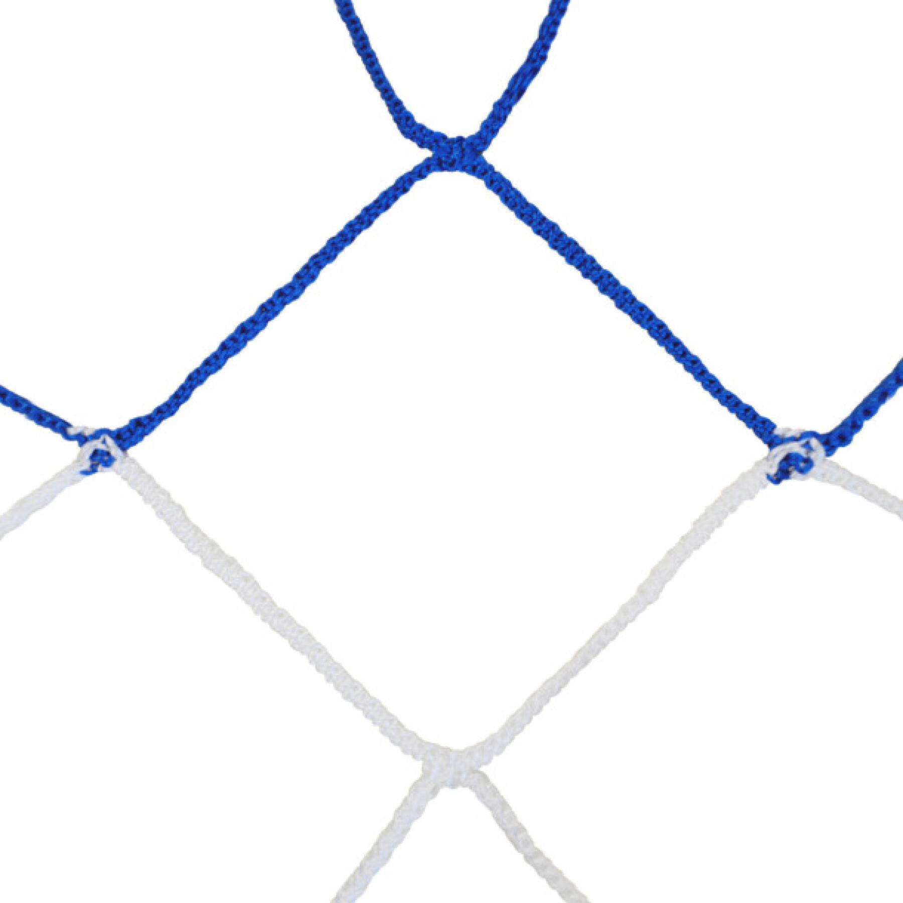 Zwei Paar zweifarbige Handballnetze aus geflochtenem Pp einfache Masche Emdé 4 mm