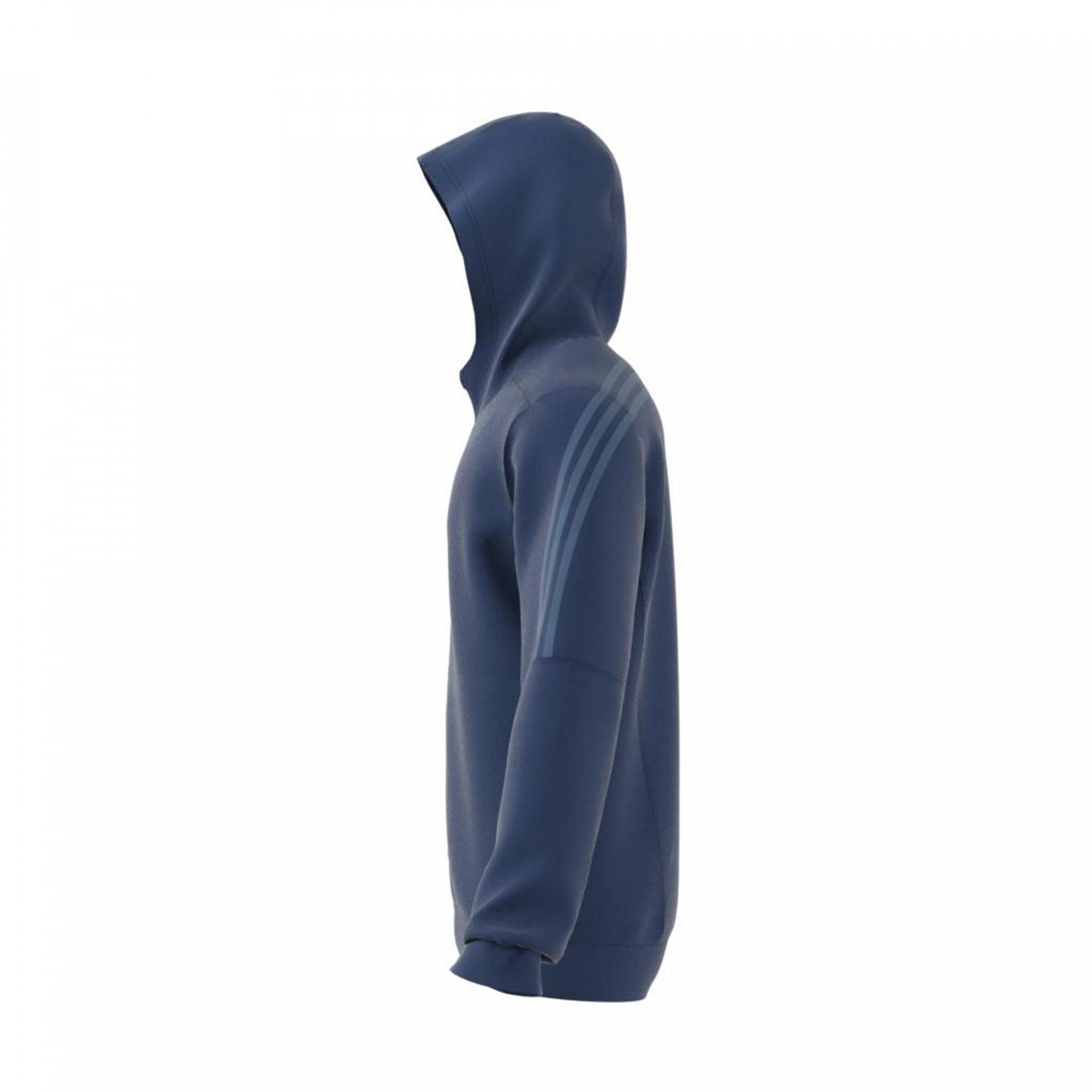 Sweatshirt mit Kapuze adidas Aeroready 3-Bandes Cold Weather Knit
