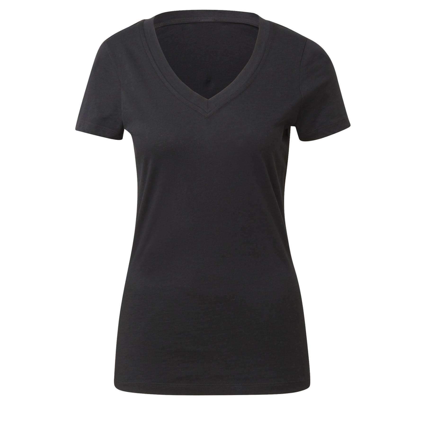 Frauen-T-Shirt Reebok GB Cotton V-Neck Vector