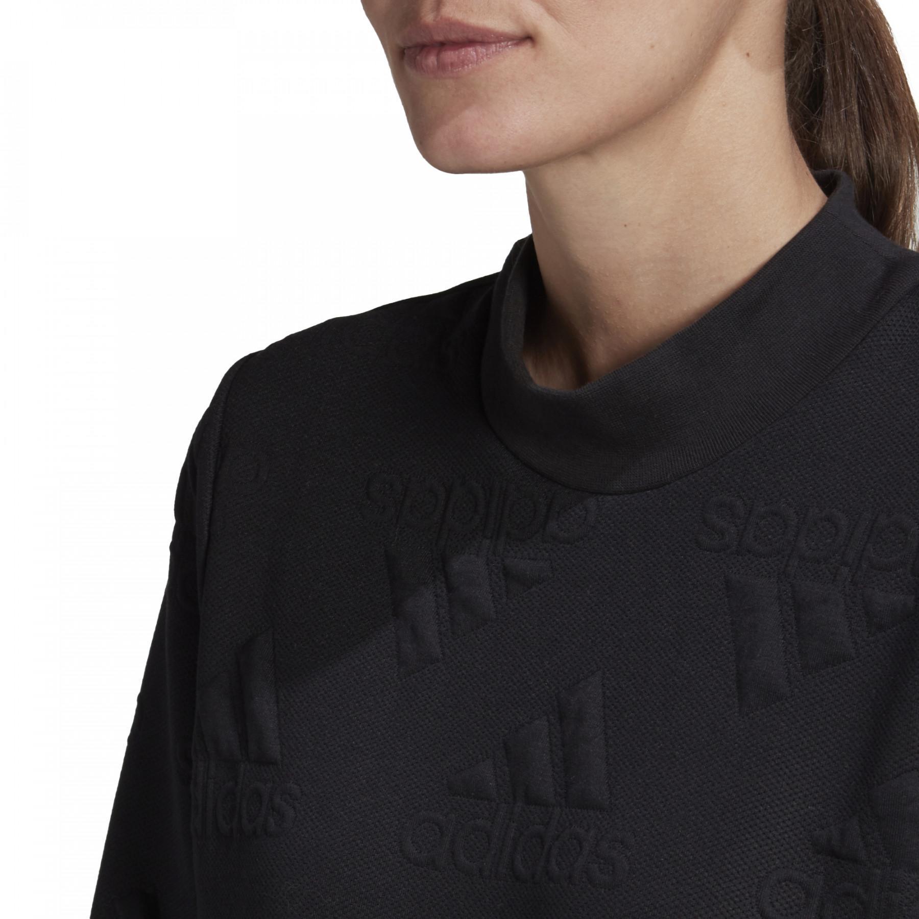 Damen-Sweatshirt adidas Aeroready Logo Jacquard