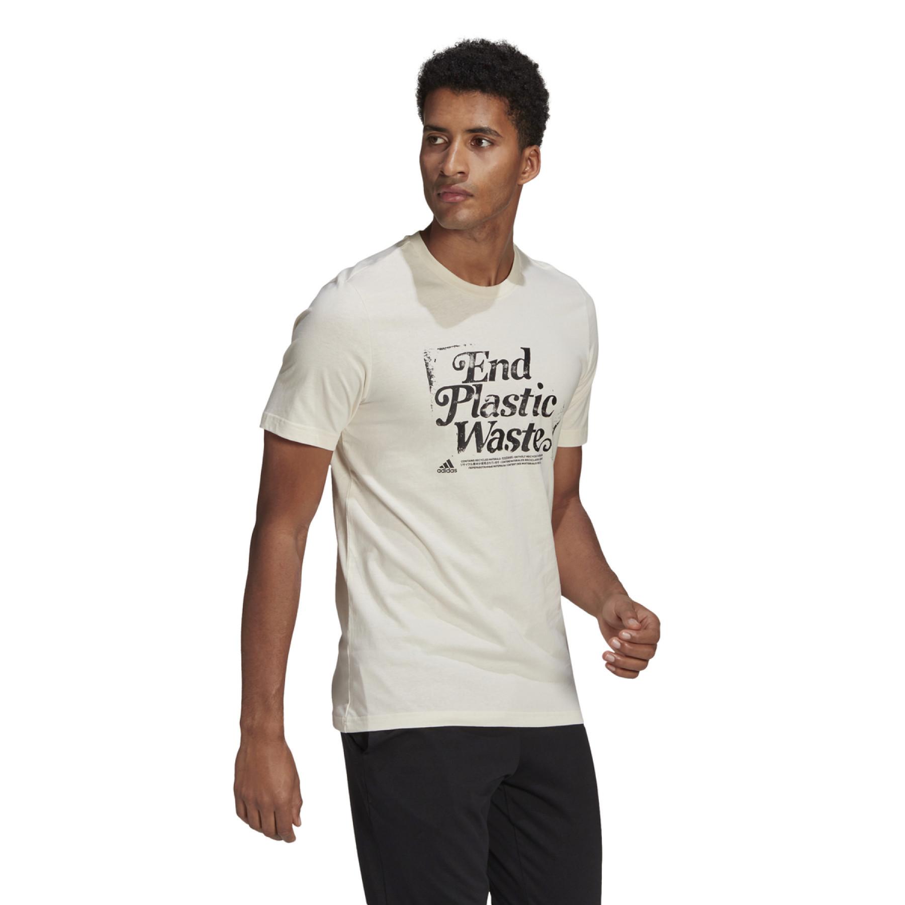 T-shirt adidas Slogan Recycled Cotton Graphic