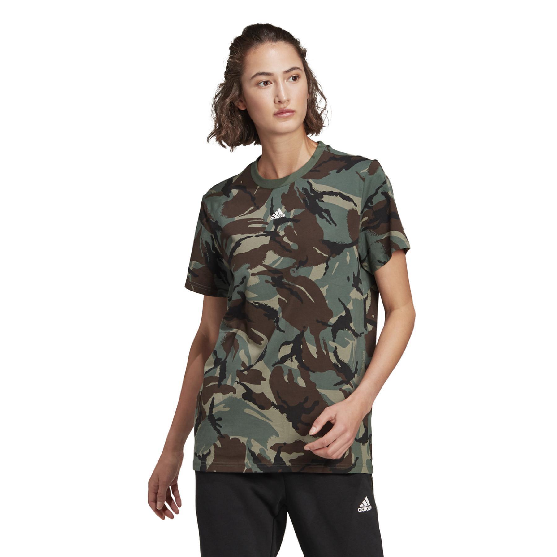 Frauen-T-Shirt adidas Essentials Boyfriend Camouflage