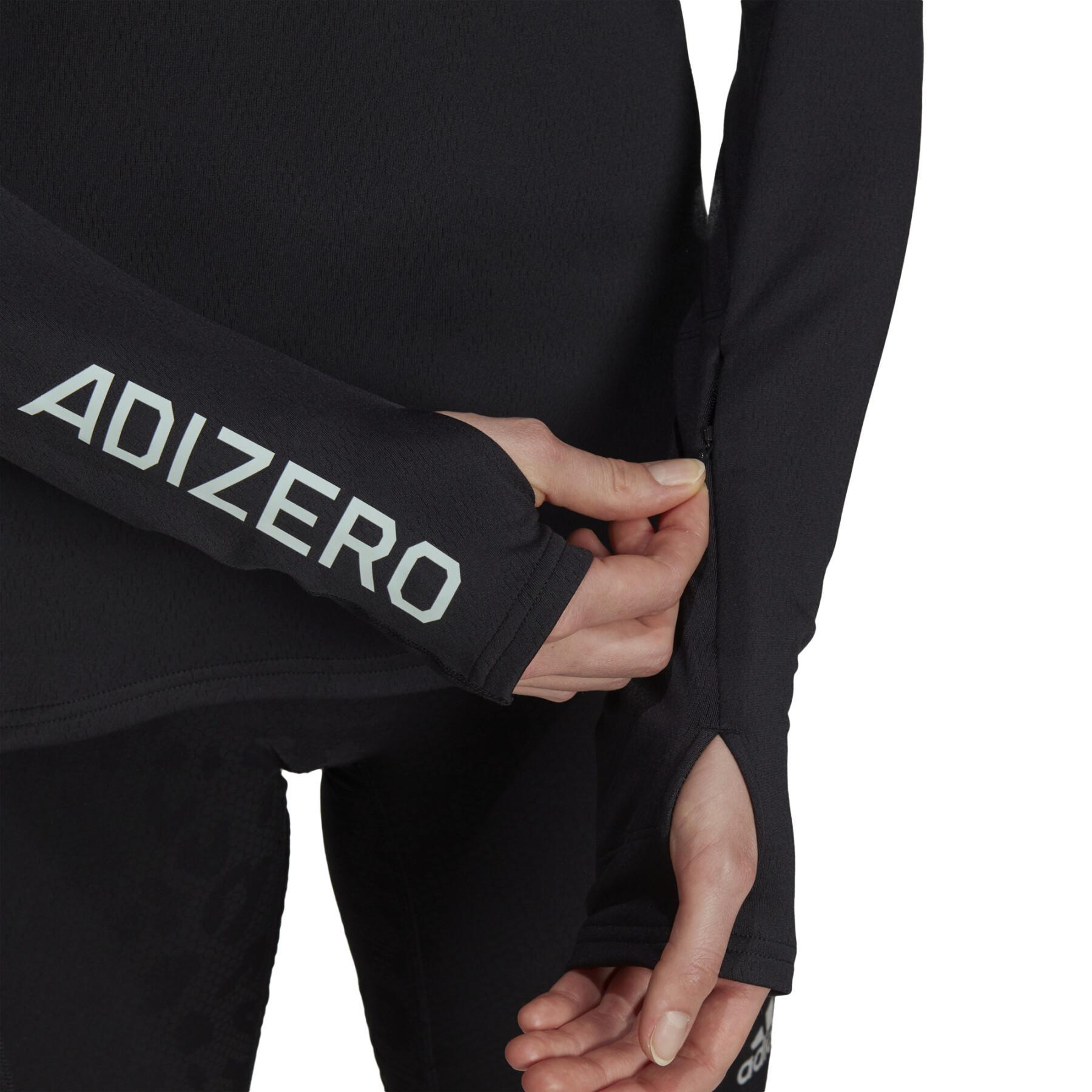 Sweatshirt Frau adidas Adizero 1/2 Zip