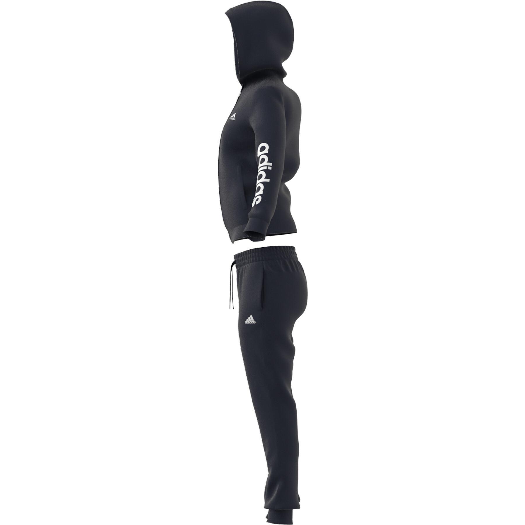 Damen-Trainingsanzug adidas Essentials Logo French und Terry Textilien - Bekleidung - Jacken Trainingsanzüge 