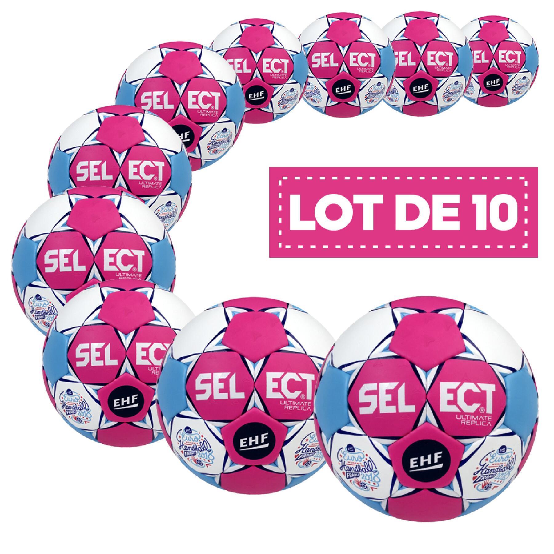 Packung mit 10 Luftballons Select Replica Euro 2018 France