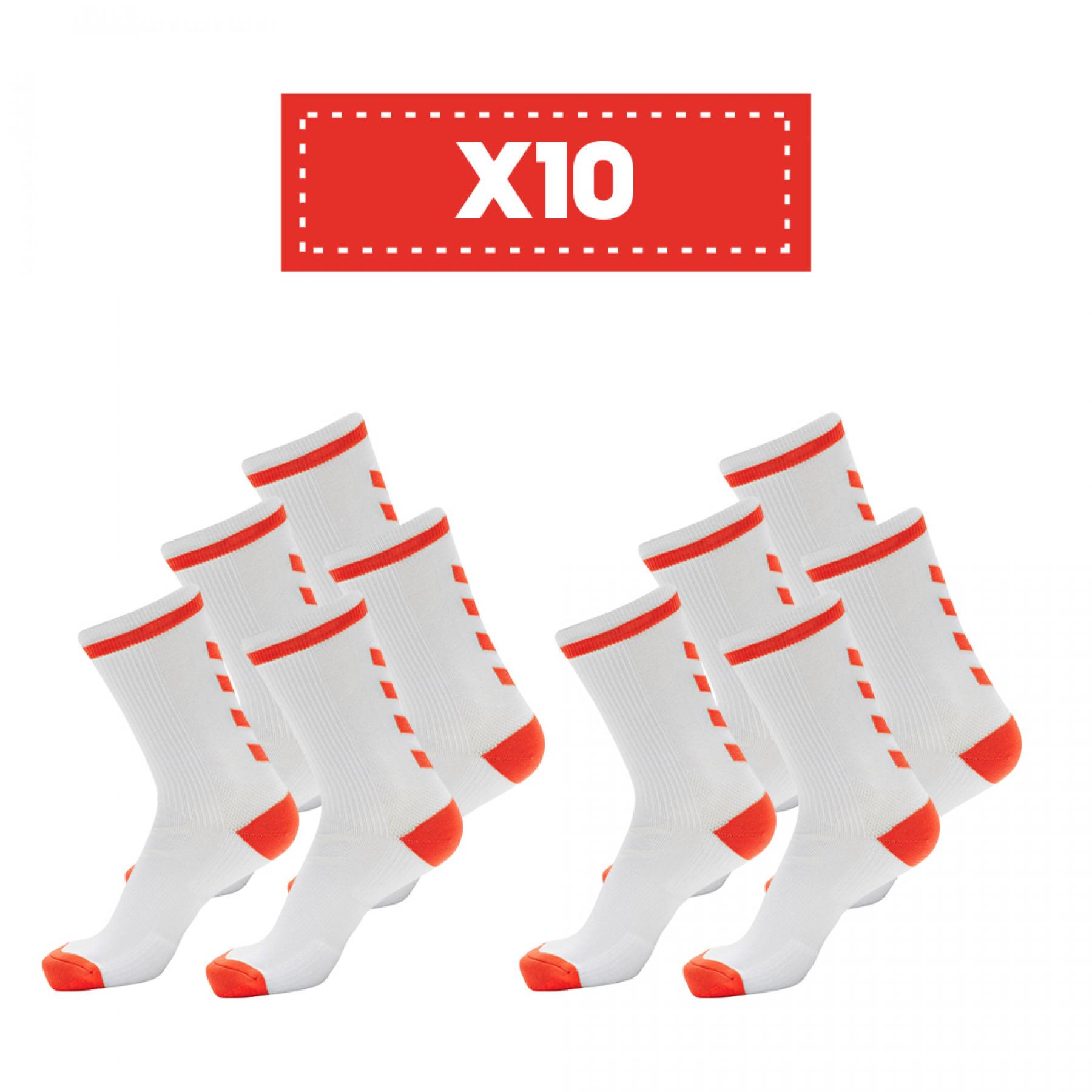 Packung mit 10 Paar durchsichtigen Socken Hummel Elite Indoor Low