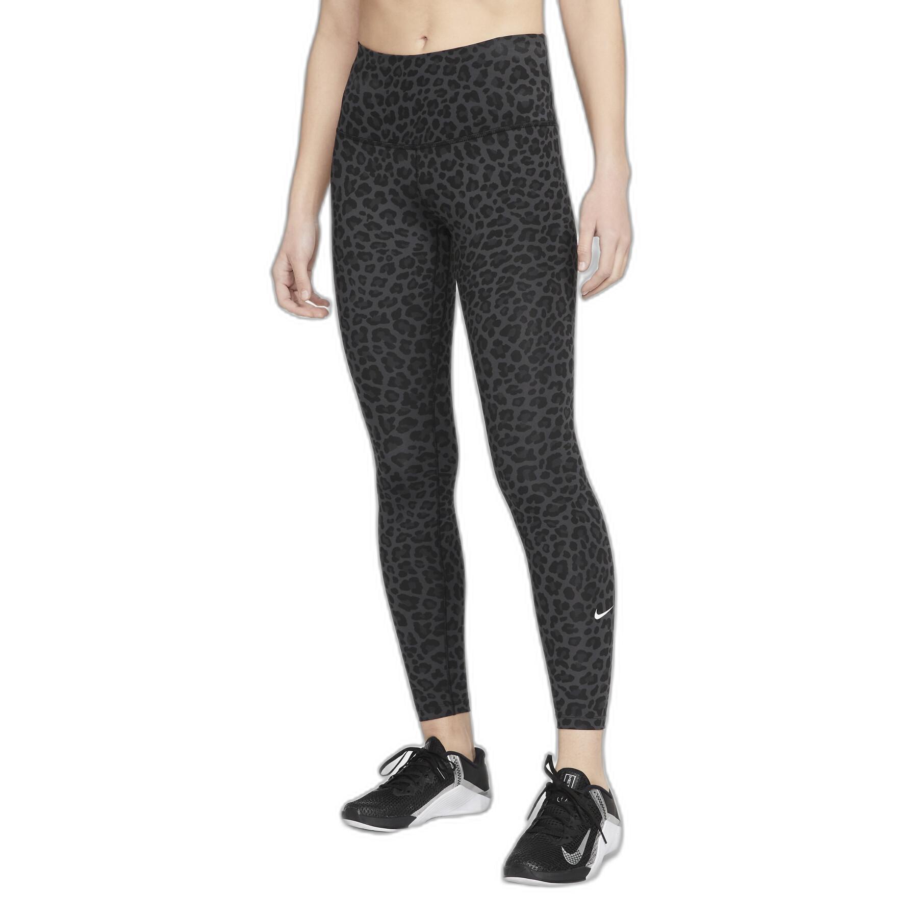 Leggings Damen Nike One Dri-Fit HR Leopard - Hosen / Leggings -  Damenbekleidung - Fitness
