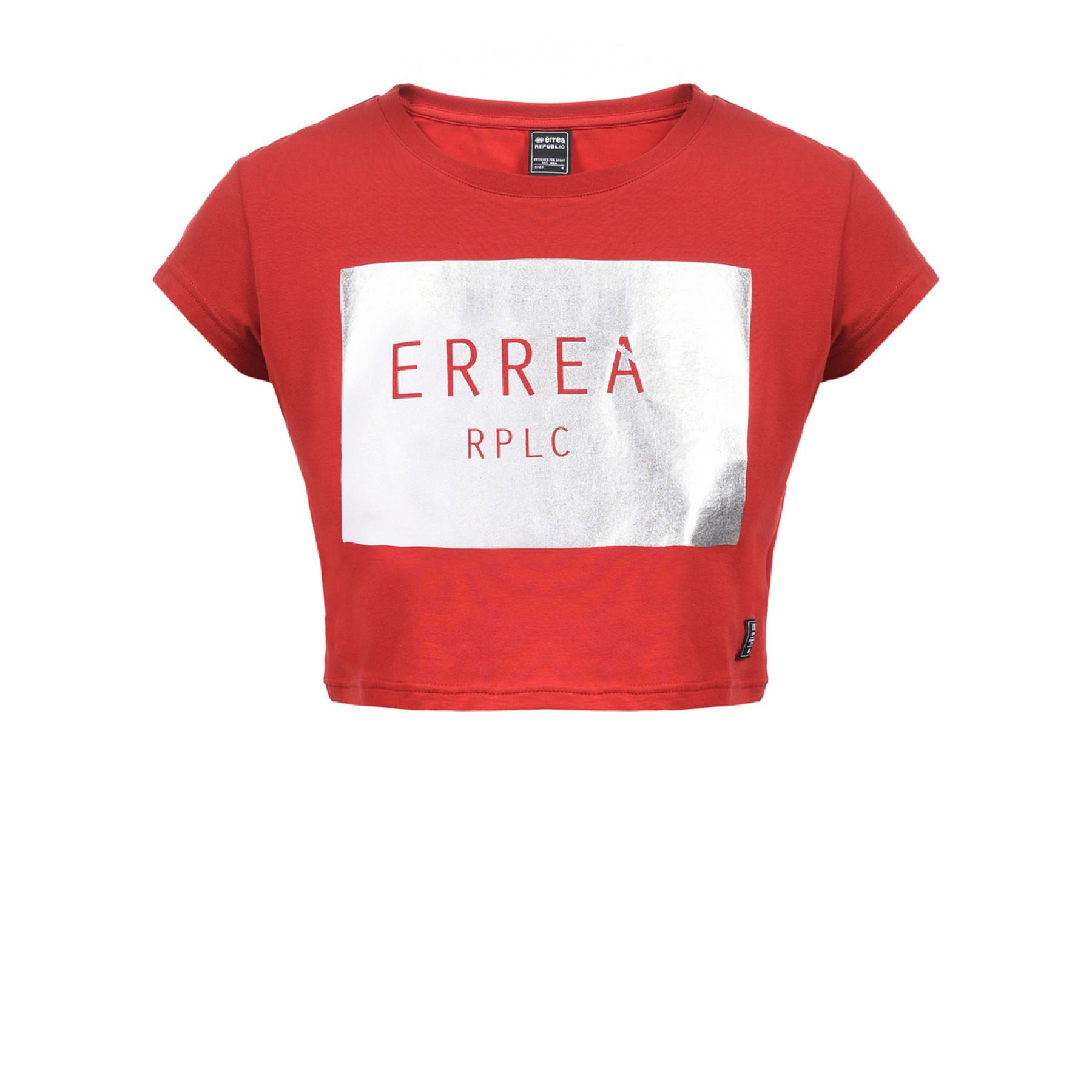 Damen Crop Top T-Shirt Errea trend square