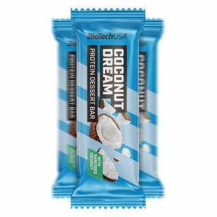 Kartons mit proteinhaltigen Dessertriegel-Snacks Biotech USA - Coco (x20)