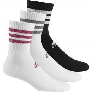 Satz von 3 Paar Socken adidas Glam 3-Bandes CushionedSport