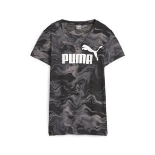 T-Shirt Damen Puma Essential Marbleized AOP