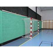 Paar Aluminium-Handballtore, klappbar an der Wand 1,40 bis 2,10m Sporti France