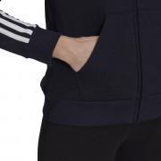 Damen-Kapuzenpulli mit Reißverschluss adidas Essentials French Terry 3-Bandes
