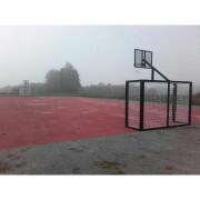Set aus 2 Futsal-/Handballtoren mit Basketballkorb Softee Equipment