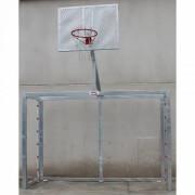 2er-Set Futsal-/Handballtore mit verzinktem Basketballkorb Softee Equipment